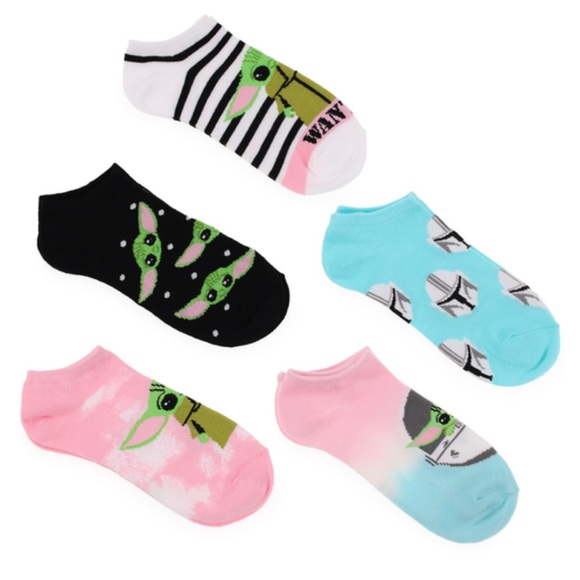 Star Wars Other - NWT - Star Wars, no-show socks, five pairs size 4–10 Mandalorian